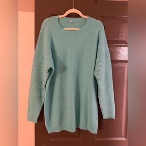 Turquoise Wool dress/sweater